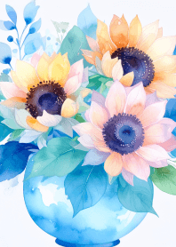 Sunflowers in a vase! Vol.1