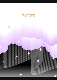 Aurora in Summer on black