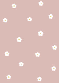flower pattern =dustypink=