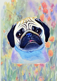 PUG WATERCOLOR THEME  3