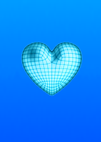 Wire Heart Blue