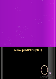 Makeup initial purple Q