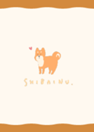 Simple / Shiba Inu / Beige & orange