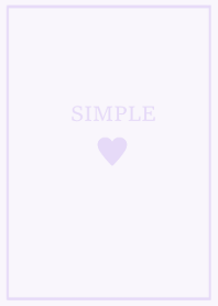 SIMPLE HEART =dusty lavender=