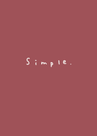 Stylish dull red.