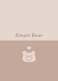 Simple Bear -Smoky Beige-*