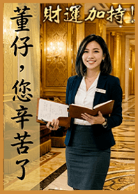 金運加持!董事長秘書1.3金土...