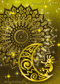 金運財運UP♡黄金のココペリと曼荼羅