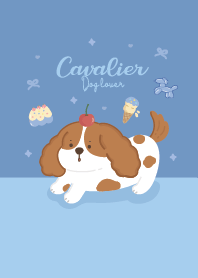 Cavalier Dog Cute : Blue!