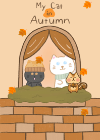 My Cat in Autumn
