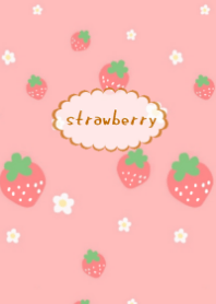 strawberry & flower