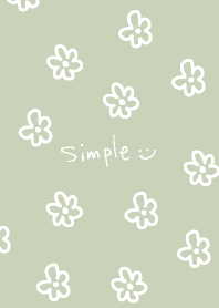 White flower Darkish Green3 from Japan