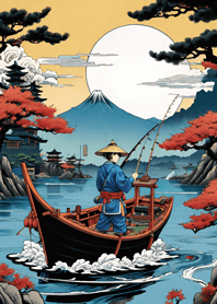 Cetak Blok Kayu Memancing SVVJa