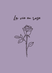 La vie en rose #purple black