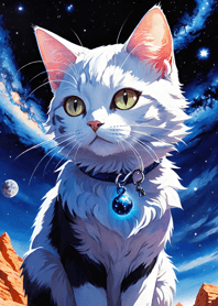 Night Moon Star Cat 28B398
