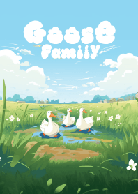 Happy goose in the garden 2