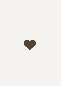 heart simple -dark brown