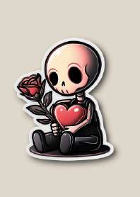 Chibi Skeleton & The Lonely Rose