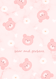 Bear, Gerbera and Ribbon babypink10_2