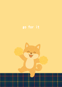 Cheerful Shiba Inu01 brown&yellow