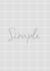 dull simple check gray
