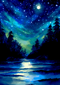 Beautiful starry night view#2721