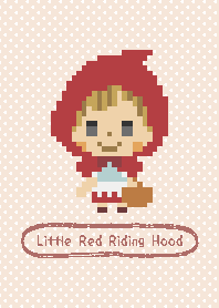 Pixel art of Little Red Riding Hood