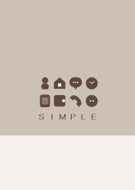シンプル（beige brown)V.392