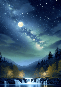 Beautiful starry night view#374