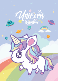 Unicorn Sky Galaxy Blue
