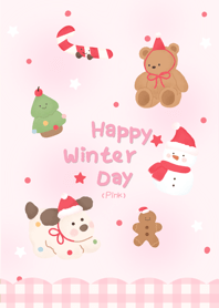 Happy winter day (Pink)
