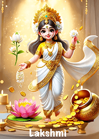 Lakshmi, fortune, health, finance+