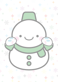 緑色雪だるま（スノーマン）の着せかえ2