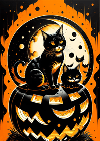 halloween cat 086a1b