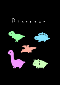 5 semi real dinosaurs NL/ black,fluores