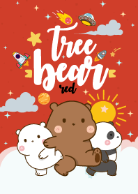 Bear Lovely Galaxy Red