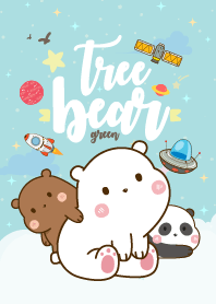 หมีฮาเฮ กาแล็กซี่ สีเขียว