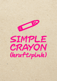 SIMPLE CRAYON <kraft/pink>