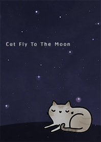 Cat Fly To The Moon