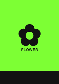 Flower//Black&Neon Green 06