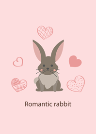 ロマンチックな愛のウサギ
