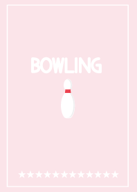 Bowling 12stars simple pink