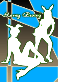 Honey Bunny 3 -White & Light blue-