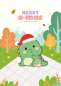 Dino Picnic Christmas Day Light Green
