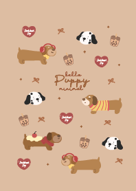 ฮัลโหล! หมาน้อย มินิมอล : สีน้ำตาล