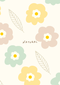 Cute 3colored flowers and leaves30 Japan