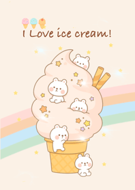 แก๊งลูกหมี พวกเรารักไอศกรีม(สีแดง)