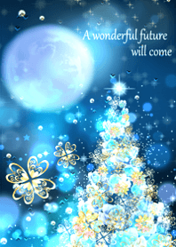 Christmas tree with rising moneyluck19.