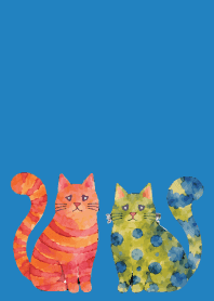 Amusing Cats01 blue
