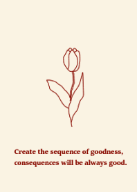 Delicate flower/redbeige